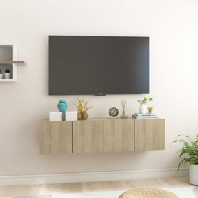 Berkfield Hanging TV Cabinets 2 pcs Sonoma Oak 60x30x30 cm