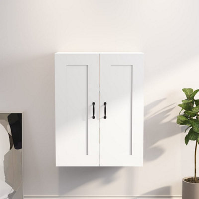 Berkfield Hanging Wall Cabinet White 69.5x32.5x90 cm