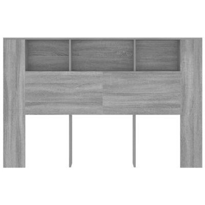 Berkfield Headboard Cabinet Grey Sonoma 160x18.5x104.5 cm