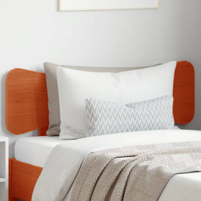 Berkfield Headboard Wax Brown 100 cm Solid Wood Pine