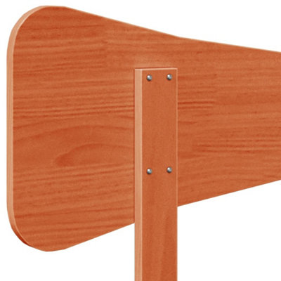 Berkfield Headboard Wax Brown 180 cm Solid Wood Pine