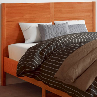 Berkfield Headboard Wax Brown 180 cm Solid Wood Pine