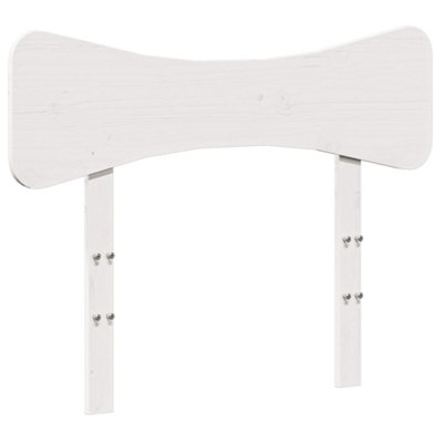 Berkfield Headboard White 100 cm Solid Wood Pine