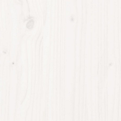 Berkfield Headboard White 200 cm Solid Wood Pine