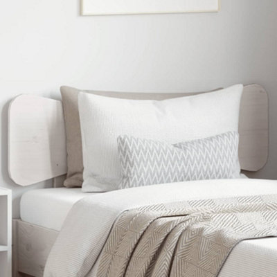 Berkfield Headboard White 75 cm Solid Wood Pine