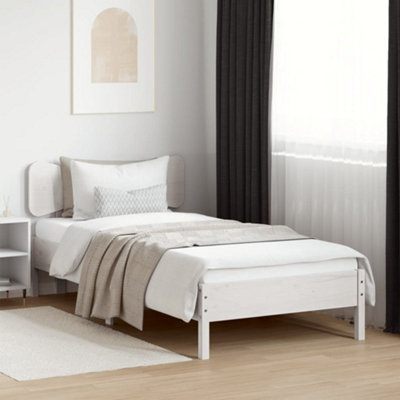 Berkfield Headboard White 75 cm Solid Wood Pine
