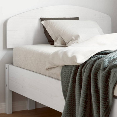 Berkfield Headboard White 75 cm Solid Wood Pine