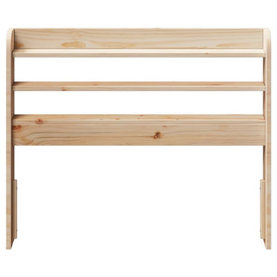 Berkfield Headboard with Shelves 100 cm Solid Wood Pine