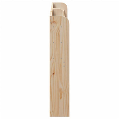 Berkfield Headboard with Shelves 135 cm Solid Wood Pine