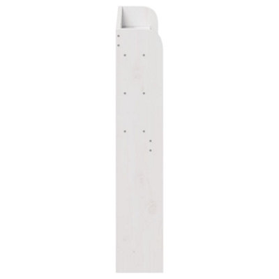 Berkfield Headboard with Shelves White 100 cm Solid Wood Pine