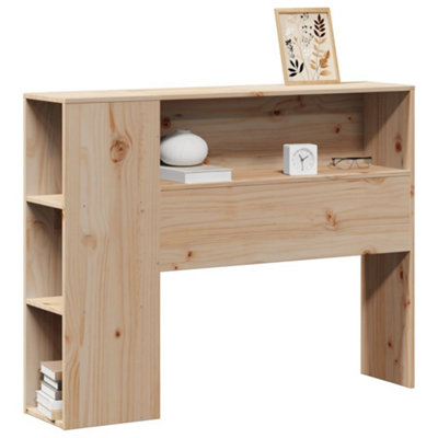 Berkfield Headboard with Storage 100 cm Solid Wood Pine