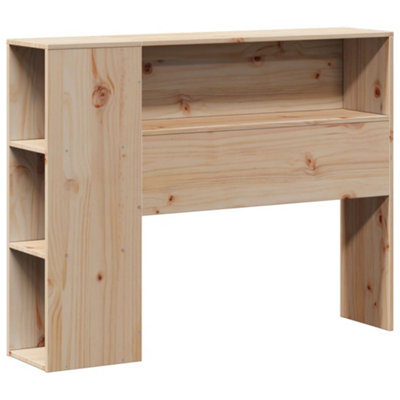 Berkfield Headboard with Storage 100 cm Solid Wood Pine