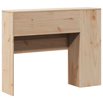 Berkfield Headboard with Storage 100 cm Solid Wood Pine