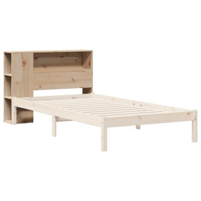 Berkfield Headboard with Storage 100 cm Solid Wood Pine