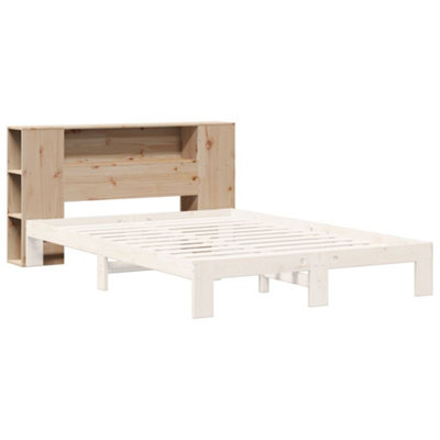 Berkfield Headboard with Storage 120 cm Solid Wood Pine