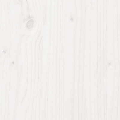 Berkfield Headboard with Storage White 120 cm Solid Wood Pine