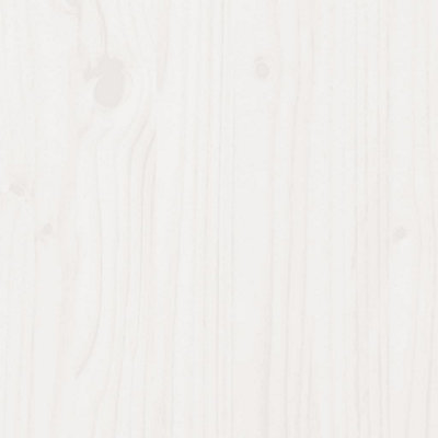 Berkfield Headboard with Storage White 160 cm Solid Wood Pine
