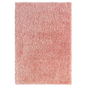 Berkfield High Pile Shaggy Rug Pink 160x230 cm 50 mm