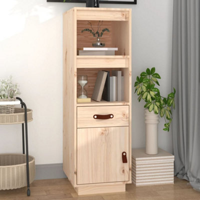 Berkfield Highboard 34x40x108,5 cm Solid Wood Pine