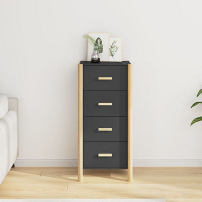 Berkfield Highboard Black 42x38x90 cm Engineered Wood