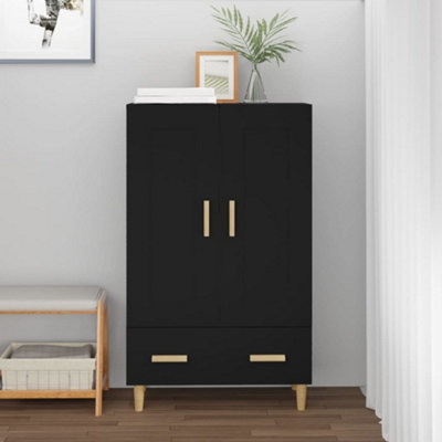 Berkfield Highboard Black 70x31x115 cm Engineered Wood