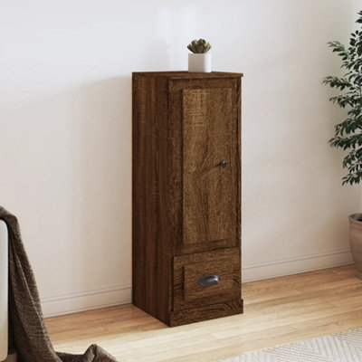 Berkfield Highboard Brown Oak 36x35.5x103.5 cm Engineered Wood