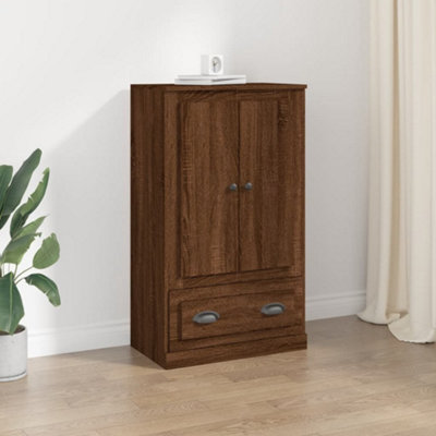 Berkfield Highboard Brown Oak 60x35.5x103.5 cm Engineered Wood