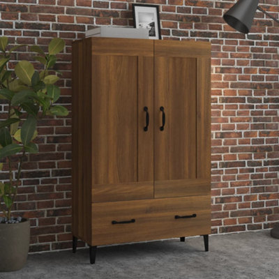 Berkfield Highboard Brown Oak 70x31x115 cm Engineered Wood