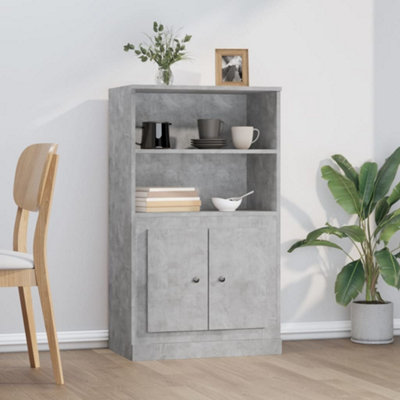 Berkfield Highboard Concrete Grey 60x35.5x103.5 cm Engineered Wood