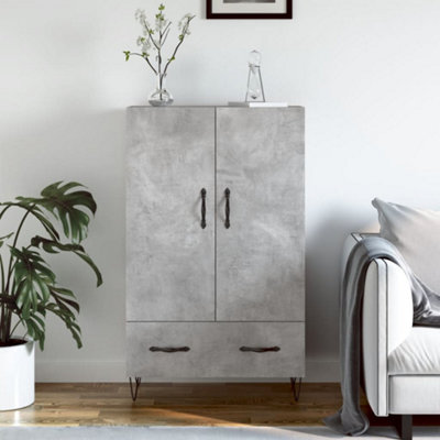 Berkfield Highboard Concrete Grey 69.5x31x115 cm Engineered Wood