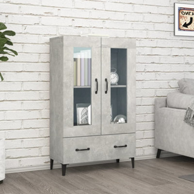 Berkfield Highboard Concrete Grey 70x31x115 cm Engineered Wood