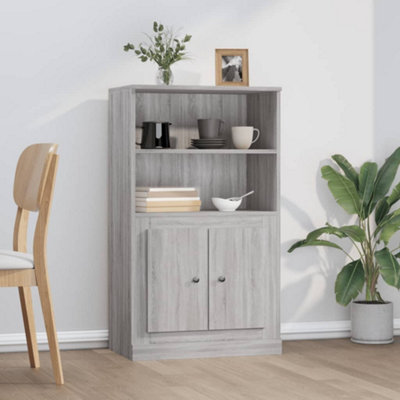 Berkfield Highboard Grey Sonoma 60x35.5x103.5 cm Engineered Wood