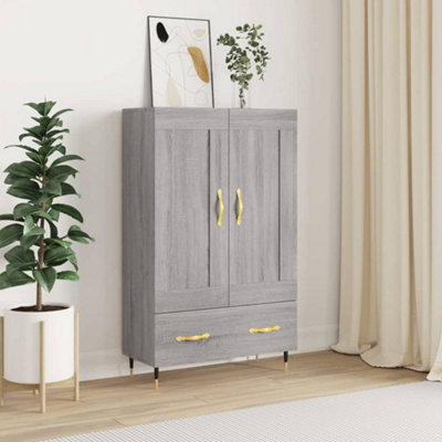 Berkfield Highboard Grey Sonoma 69.5x31x115 cm Engineered Wood