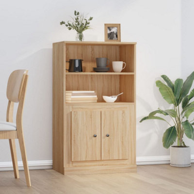 Berkfield Highboard Sonoma Oak 60x35.5x103.5 cm Engineered Wood