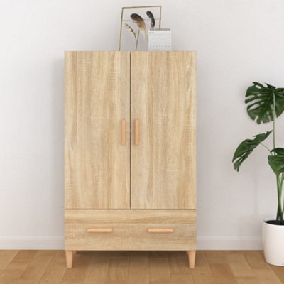 Berkfield Highboard Sonoma Oak 70x31x115 cm Engineered Wood