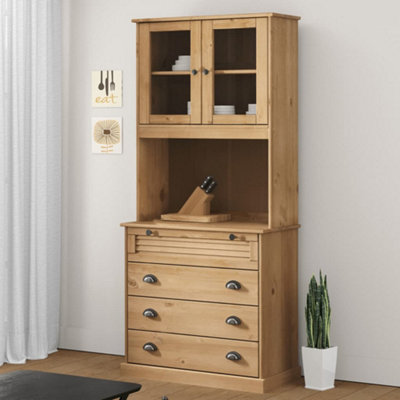 Berkfield Highboard VIGO 80x40x176 cm Solid Wood Pine