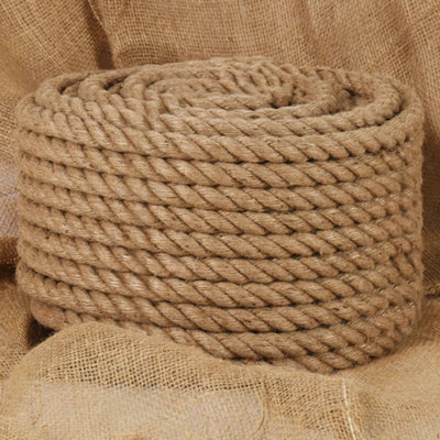 Berkfield Jute Rope 25 m Long 16 mm Thick