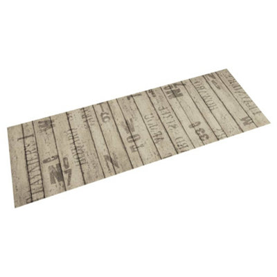Berkfield Kitchen Rug Washable Fence 60x180 cm Velvet