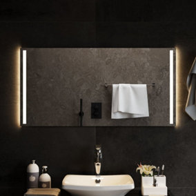 Berkfield LED Bathroom Mirror 100x50 cm