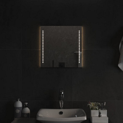 Berkfield LED Bathroom Mirror 40x40 cm DIY at B&Q