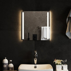 Berkfield LED Bathroom Mirror 40x40 cm