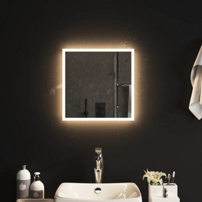 Berkfield LED Bathroom Mirror 40x40 cm DIY at B&Q
