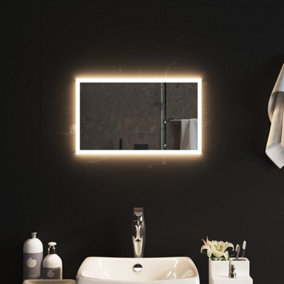 Berkfield LED Bathroom Mirror 50x30 cm
