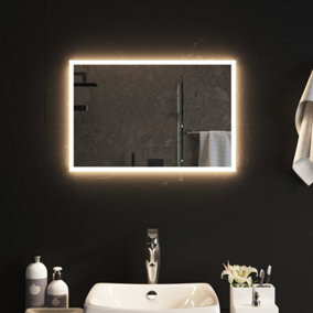 Berkfield LED Bathroom Mirror 60x40 cm