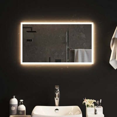 Berkfield LED Bathroom Mirror 70x40 cm | DIY at B&Q