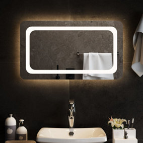 Berkfield LED Bathroom Mirror 70x40 cm