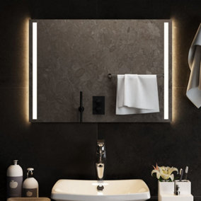 Berkfield LED Bathroom Mirror 70x50 cm