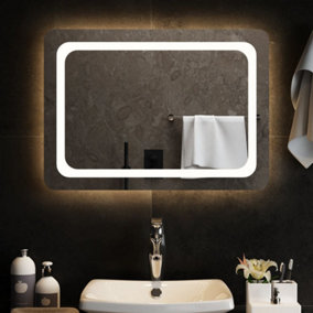Berkfield LED Bathroom Mirror 70x50 cm