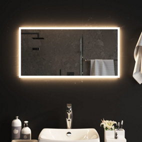 Berkfield LED Bathroom Mirror 80x40 cm