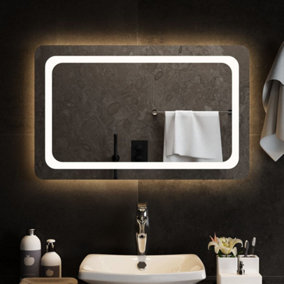 Berkfield LED Bathroom Mirror 80x50 cm